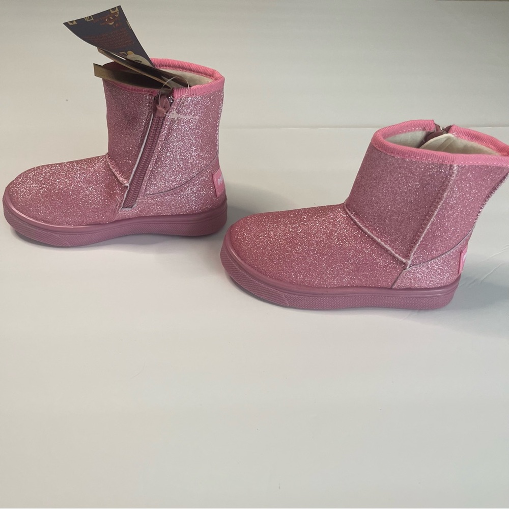 Oomphies Toddler Girls Pink Boots Glitter Size 8 New In Box - Picture 6 of 9